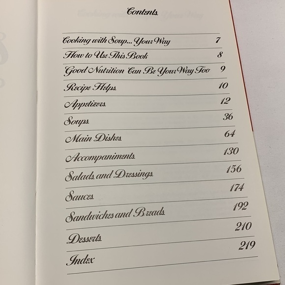 VINTAGE 1985 Campbell’s Soup Cookbook Hard Cover 224 Pages - Picture 4 of 9